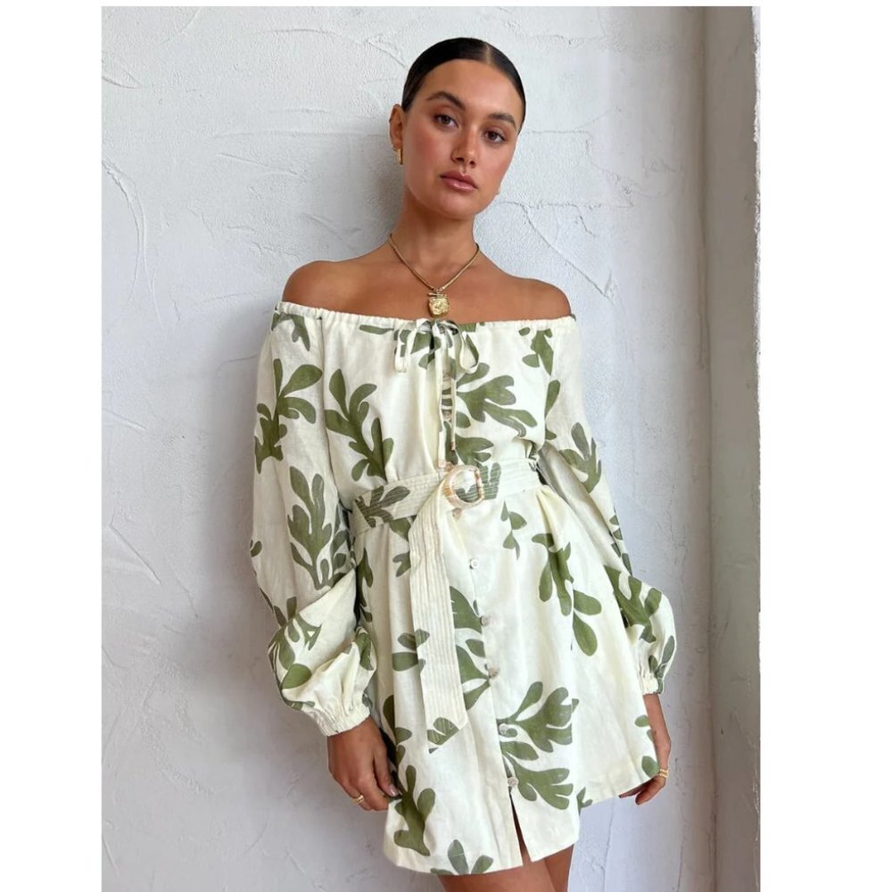 MON RENN COMPOSE MINI DRESS - COMPOSE PRINT - Picture 4 of 5